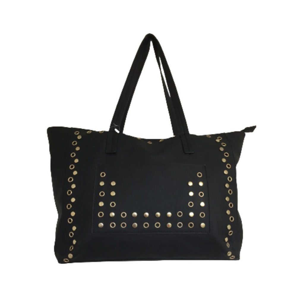 Yoki Black Studded Purse